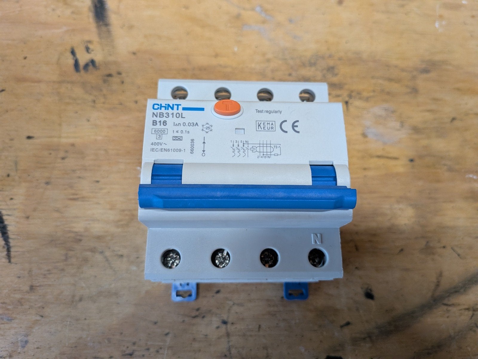 Chint NB310L Aardlekautomaat B16 0.03A 400V, Ophalen of Verzenden, Nieuw, Overige typen