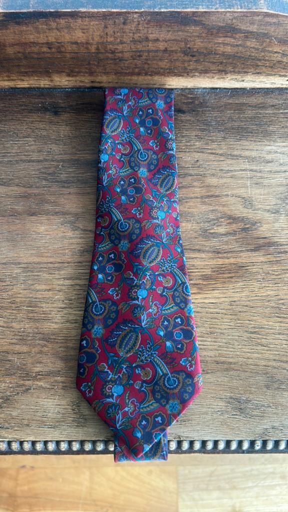 Vintage Grandprix Seidenweber stropdas 100% zijde, Kleding | Heren, Stropdassen, Ophalen of Verzenden, Zo goed als nieuw, Overige kleuren