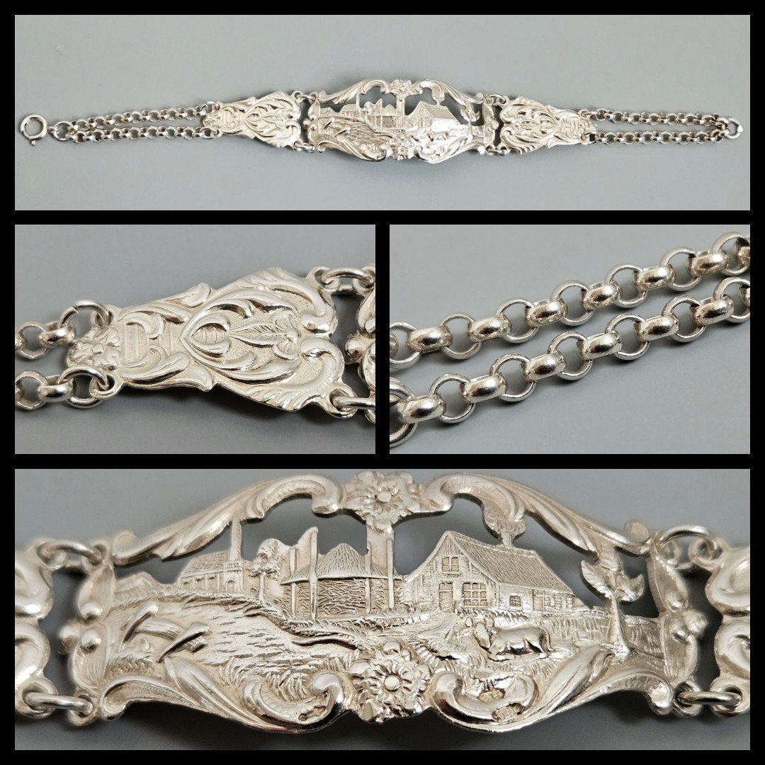 antiek zilver,  Nederlands zilveren armband, Ophalen of Verzenden, Zilver, Armband