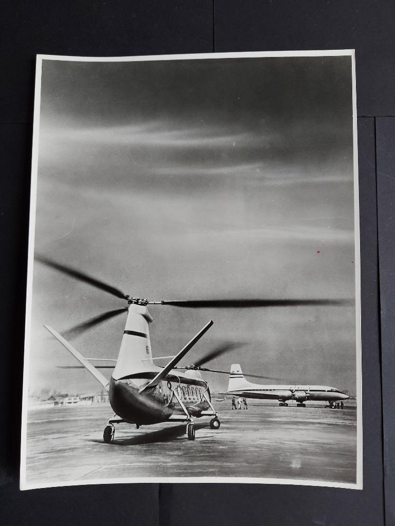 Originele foto van een Bristol 173 helikopter (F807), Ophalen of Verzenden, Gebruikt, Kaart, Foto of Prent