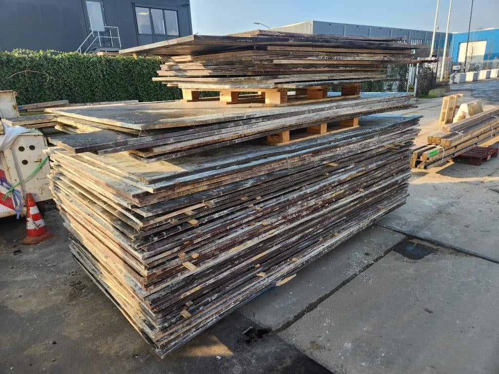 2669 - Partij diverse betonplex platen, Doe-het-zelf en Verbouw, Hout en Planken, Gebruikt, Overige typen, Overige houtsoorten