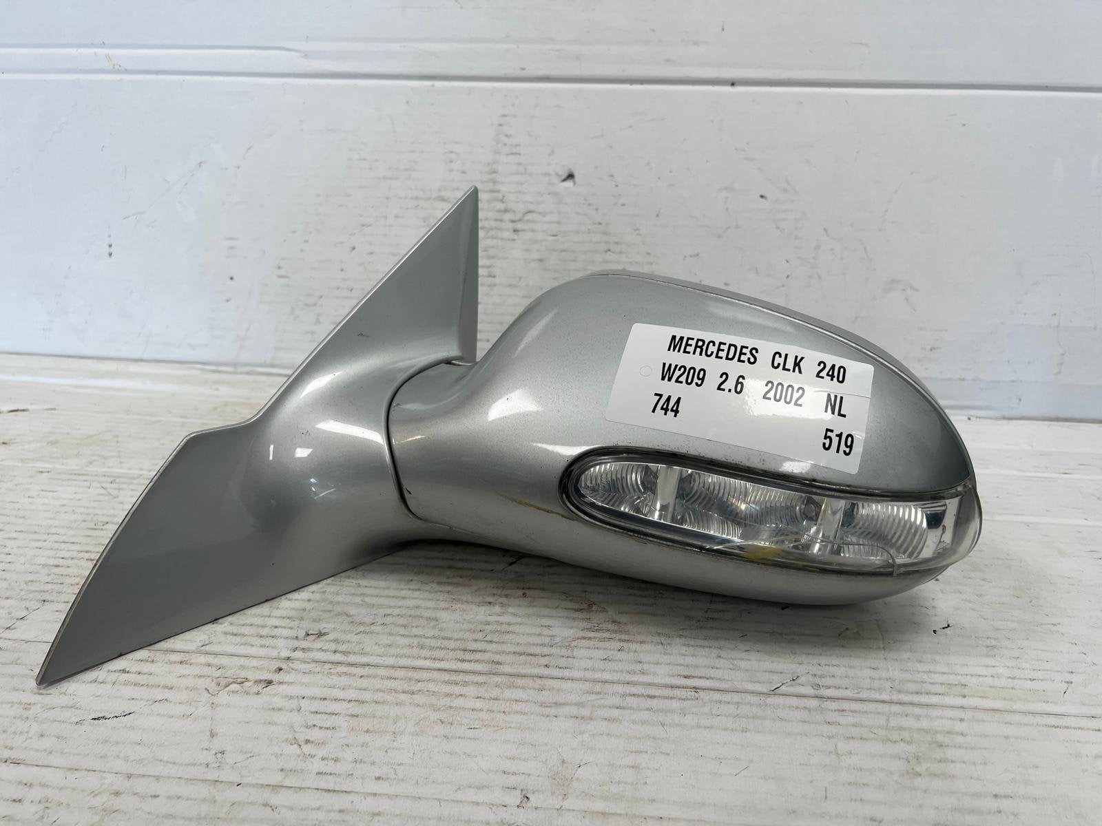 Mercedes CLK W209 Zilver 744 Buitenspiegel Links 2002-2009, Auto-onderdelen, Gebruikt, Mercedes-Benz AG, Mercedes-Benz, Ophalen of Verzenden