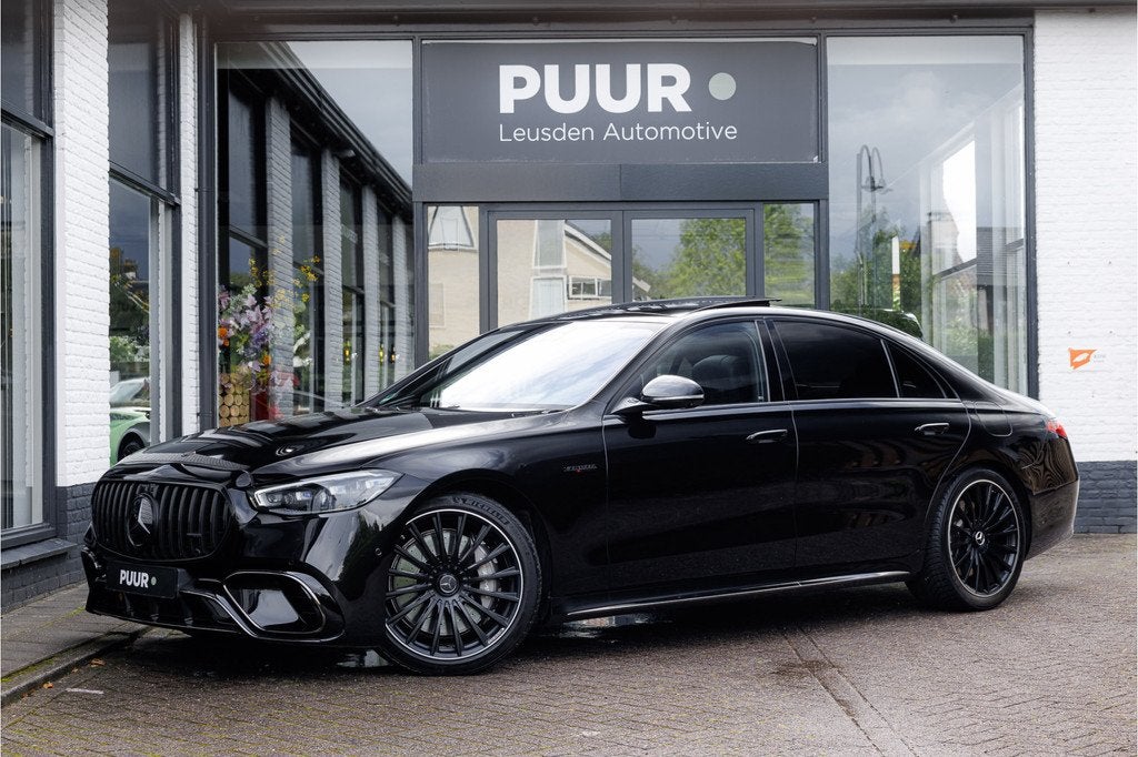Mercedes-Benz S-Klasse AMG 63 S E Performance Pano - Burmest, Gebruikt, Overige brandstoffen, Zwart, Leder