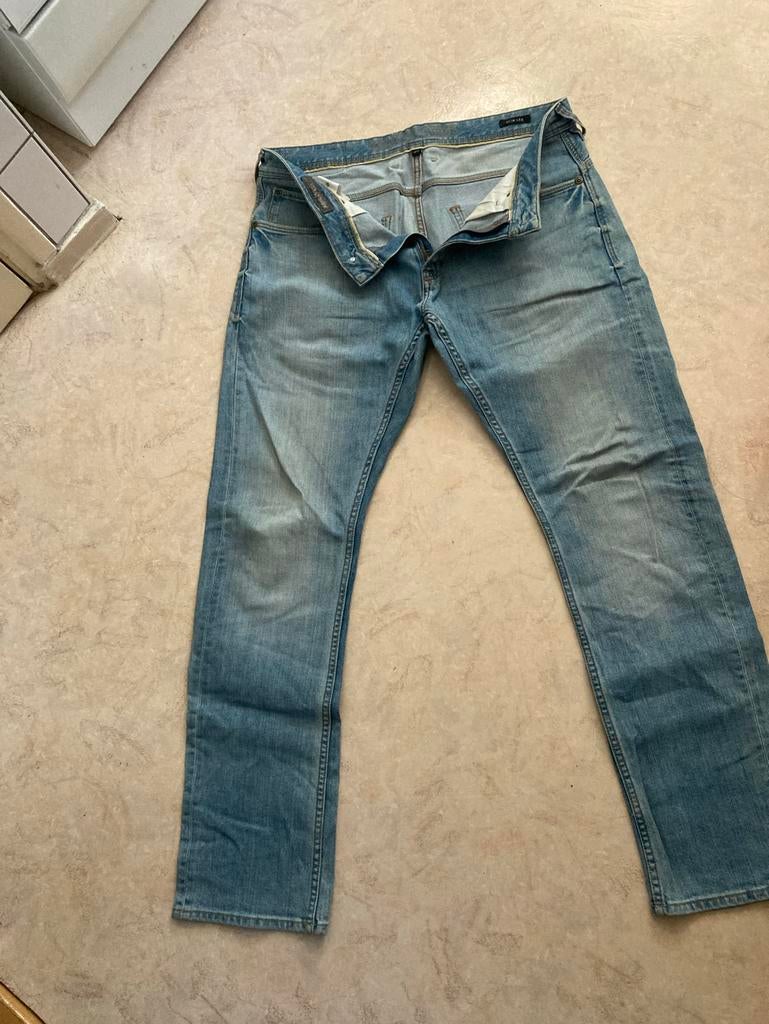 Heren jeans van Angelo Litrico, maat W36/W32, Verzenden, Zo goed als nieuw, Blauw, W32 (confectie 46) of kleiner