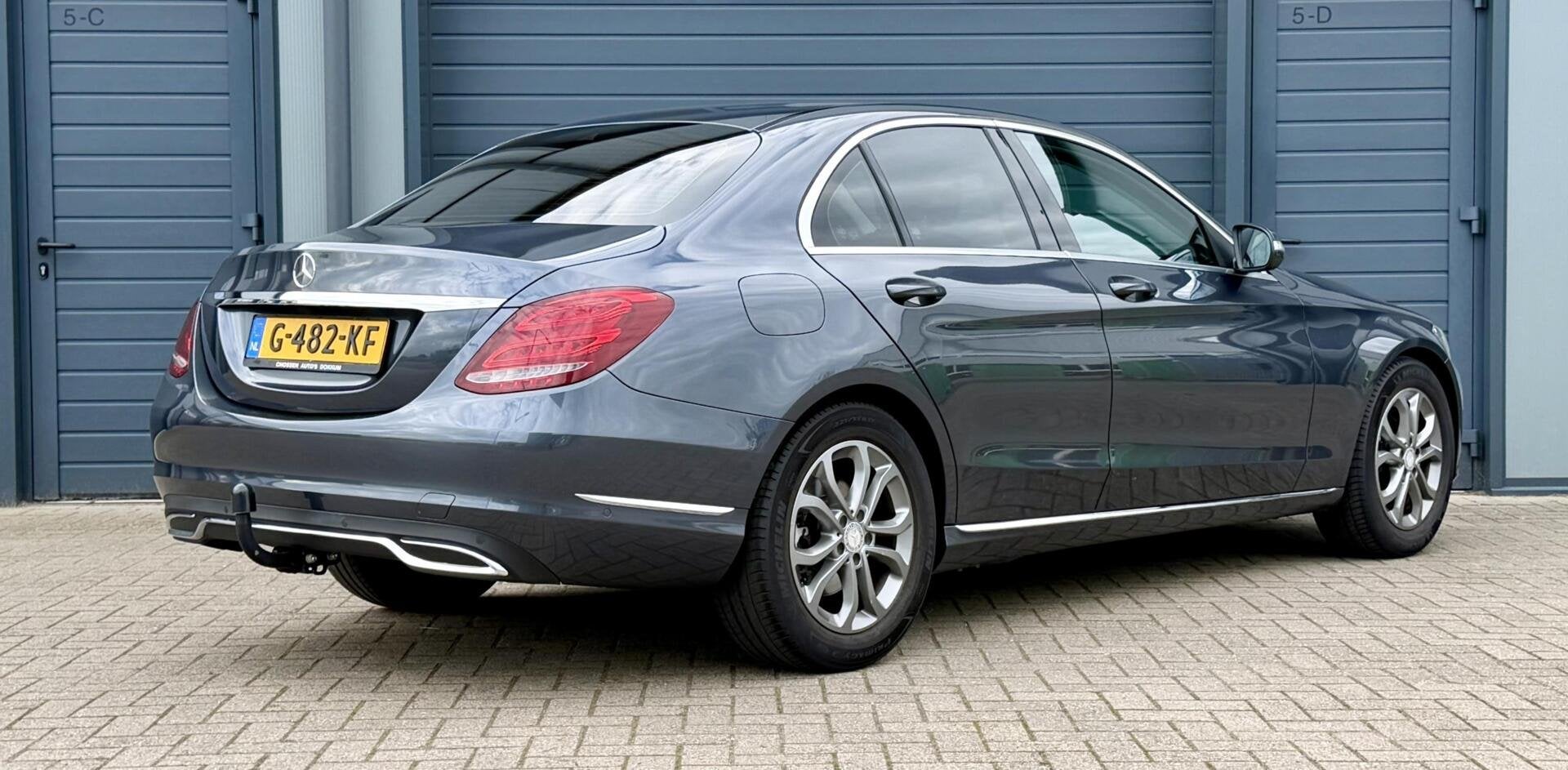 Mercedes C-klasse 180- 156pk Prestige | Nieuwe Model | Autom, Auto's, Automaat, Leder en Stof, 1595 cc, Bedrijf