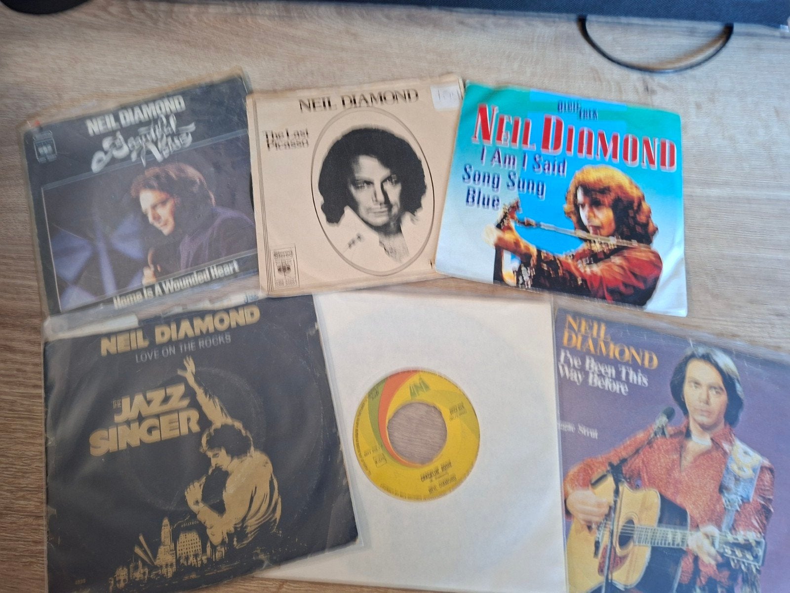 6 Neil Diamond Singles - Pop Vinyl Collectie, Cd's en Dvd's, Gebruikt, 7 inch, Ophalen of Verzenden, Pop