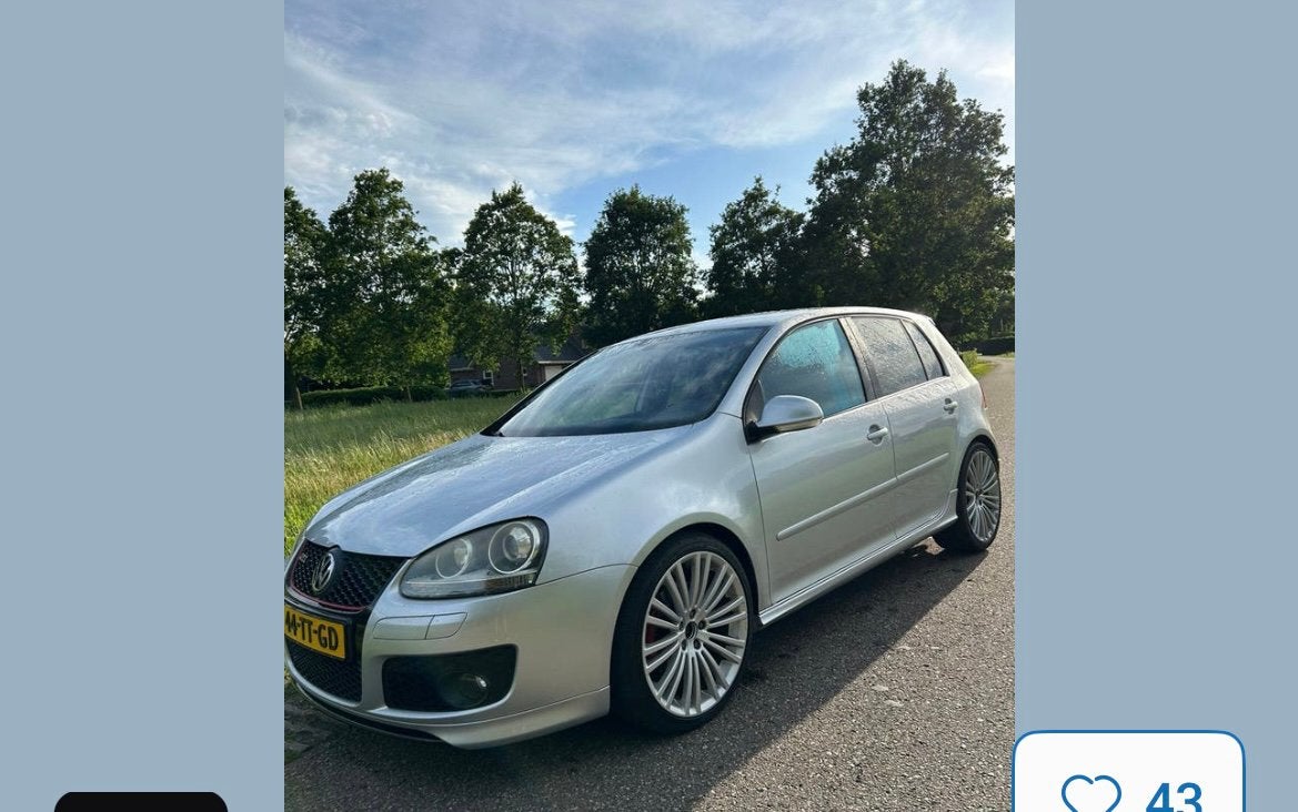 Volkswagen Golf 5  2.0 GTI, 4 cilinders, Origineel Nederlands, Bedrijf, Handgeschakeld