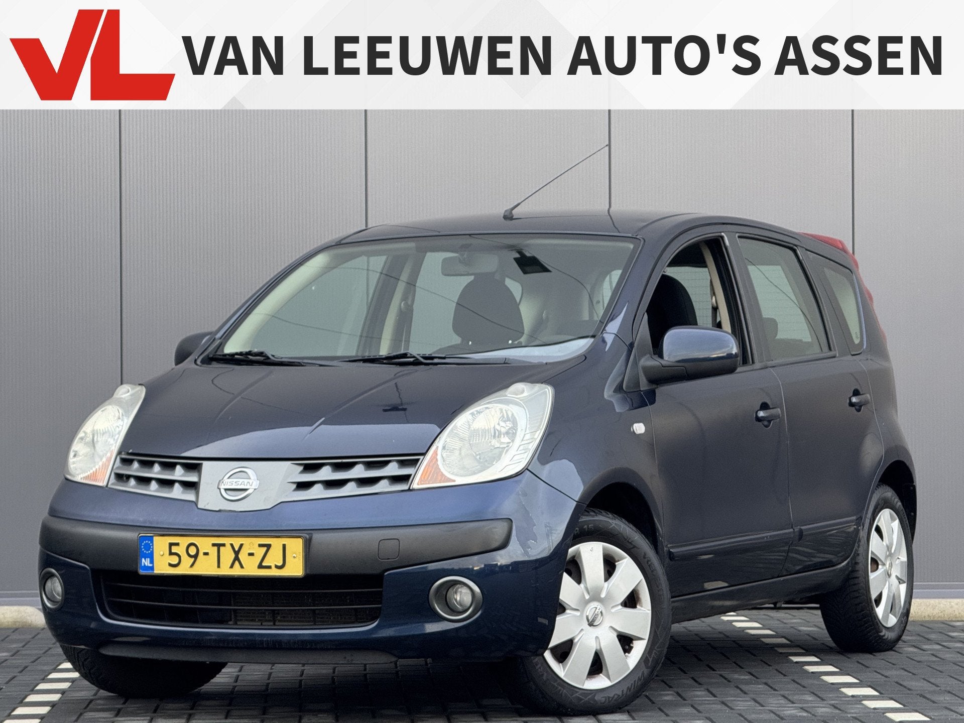 Nissan Note 1.4 First Note, Stof, Zwart, 4 cilinders, Blauw