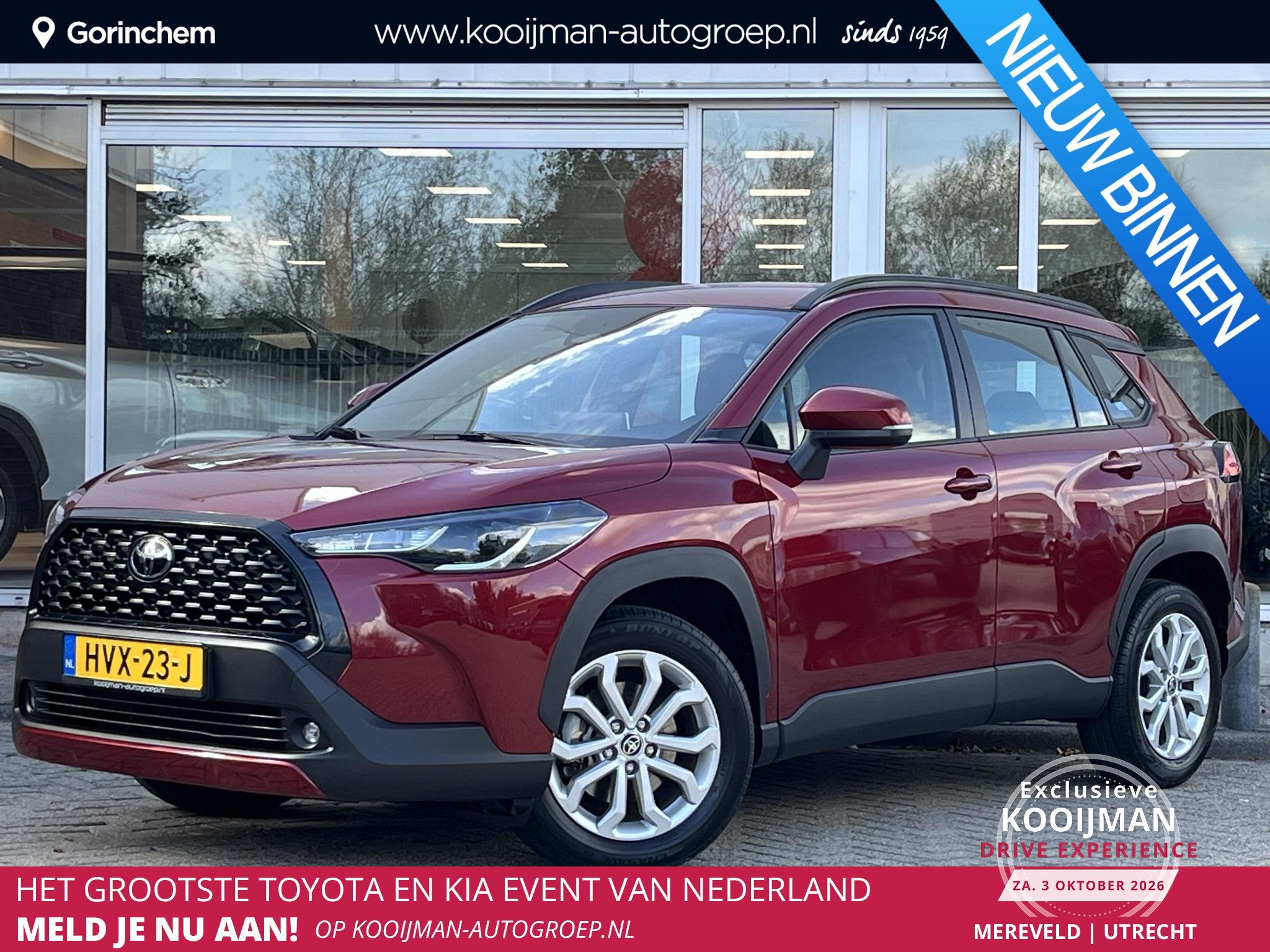 Toyota Corolla Cross Hybrid 140 Active, Stof, Gebruikt, Origineel Nederlands, Bedrijf