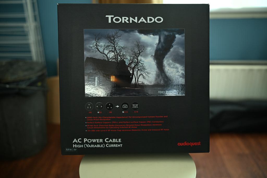 Audioquest Tornado AC Power Cable, Ophalen of Verzenden, Zo goed als nieuw, 2 tot 5 meter, Overige kabels