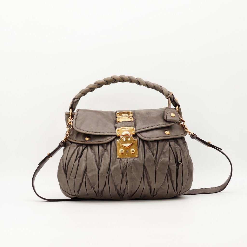 Miu Miu MiuMiu Coffer in matelassé handtas
