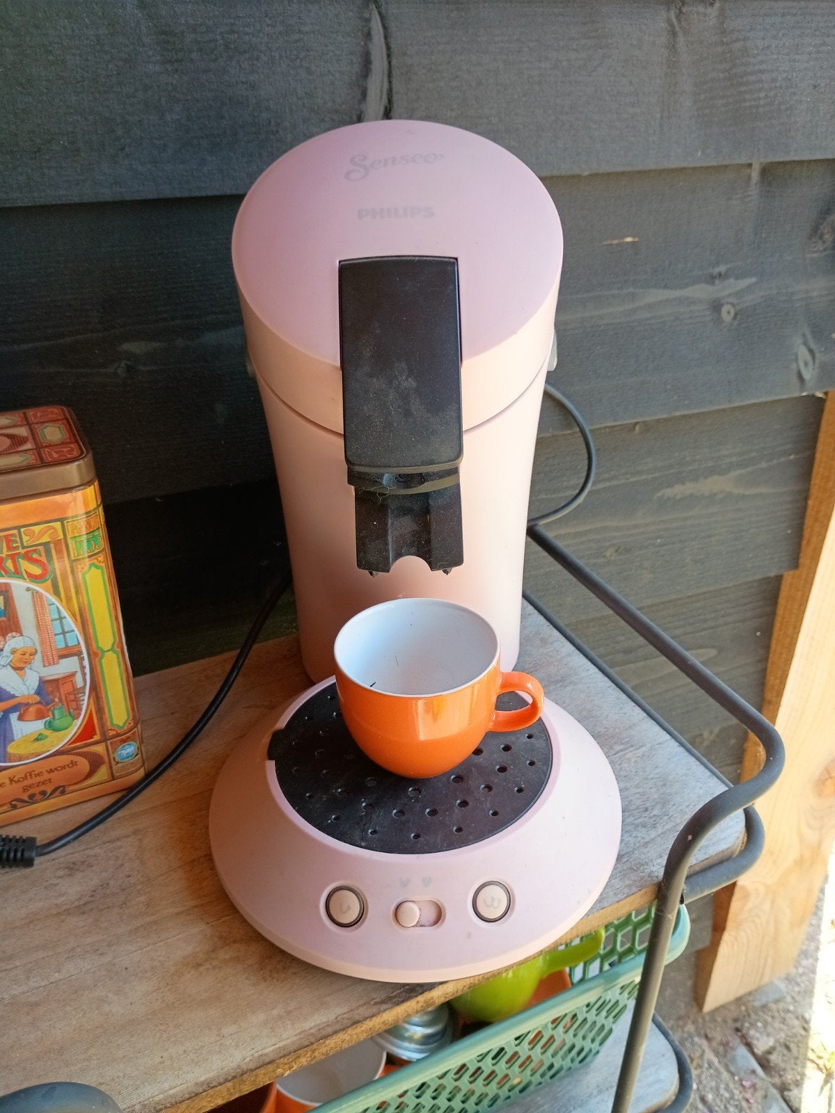 Roze Senseo - Goed werkend, ontkalkt, weinig gebruikt, Ophalen of Verzenden, Zo goed als nieuw, Koffiemachine, Koffiepads en cups