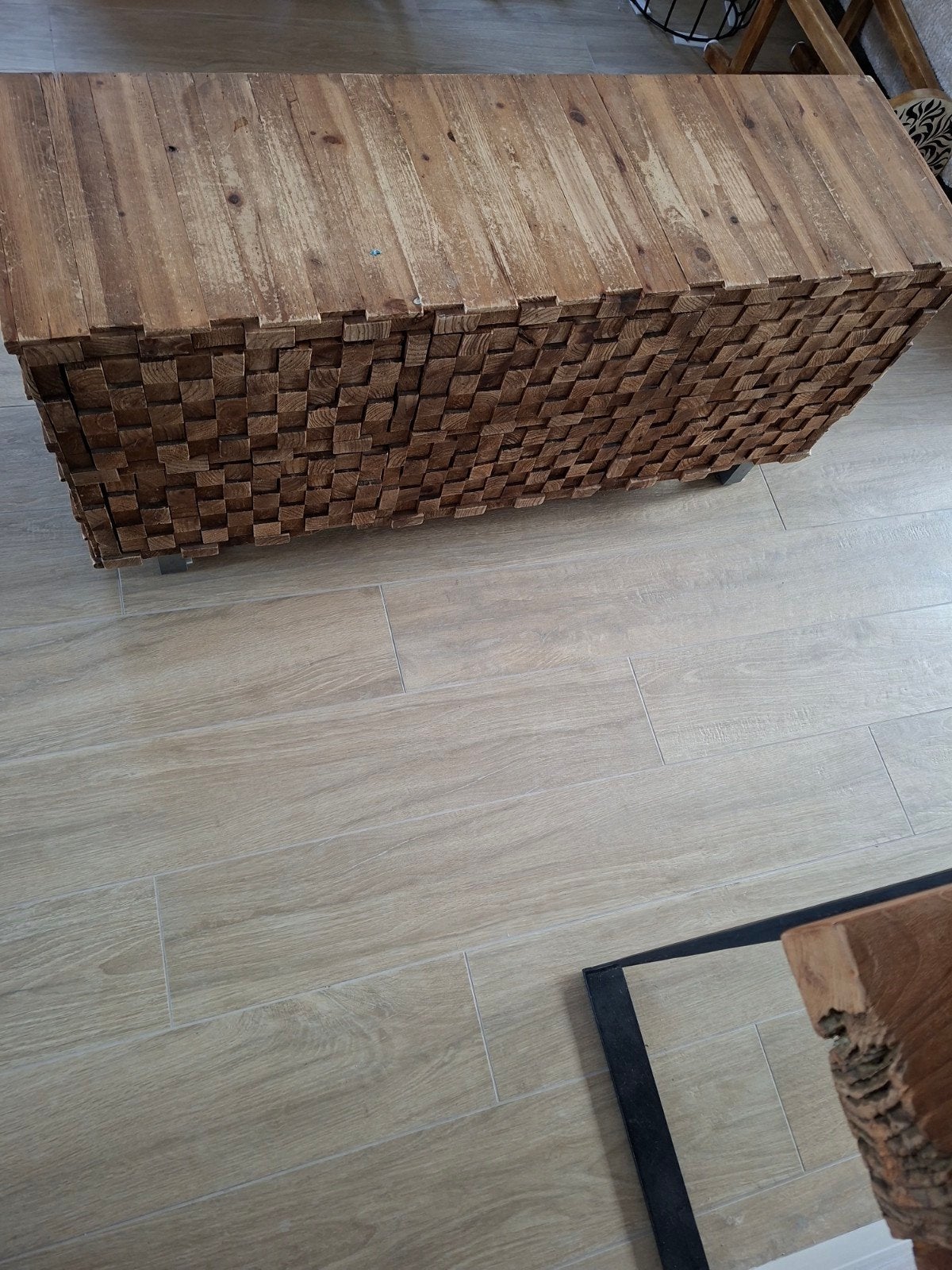 Houten lade kast  - Mooi design, Gebruikt, Modern, industrieel, 100 tot 150 cm, Overige houtsoorten