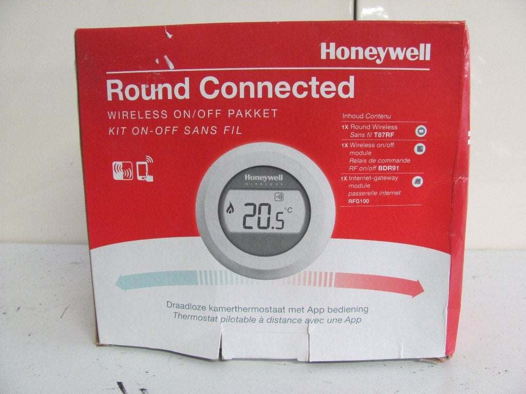 Honeywell round connected wireless, Ophalen of Verzenden, Slimme thermostaat, Zo goed als nieuw