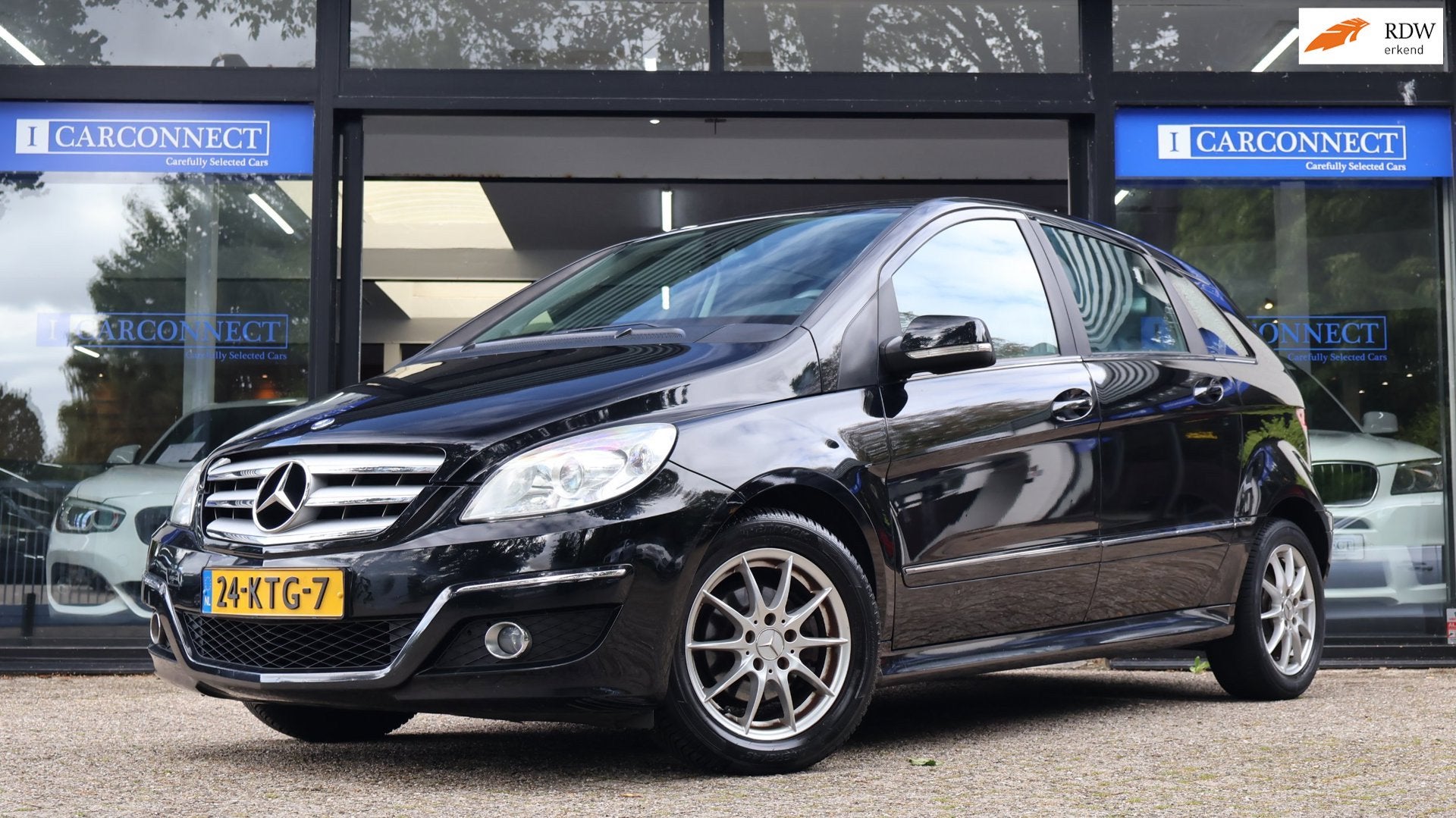 Mercedes-Benz B-klasse 160|Airco|Cruise|Lmv|LPG!|Nieuwe apk, Auto's, Stof, Zwart, Zwart, Bedrijf