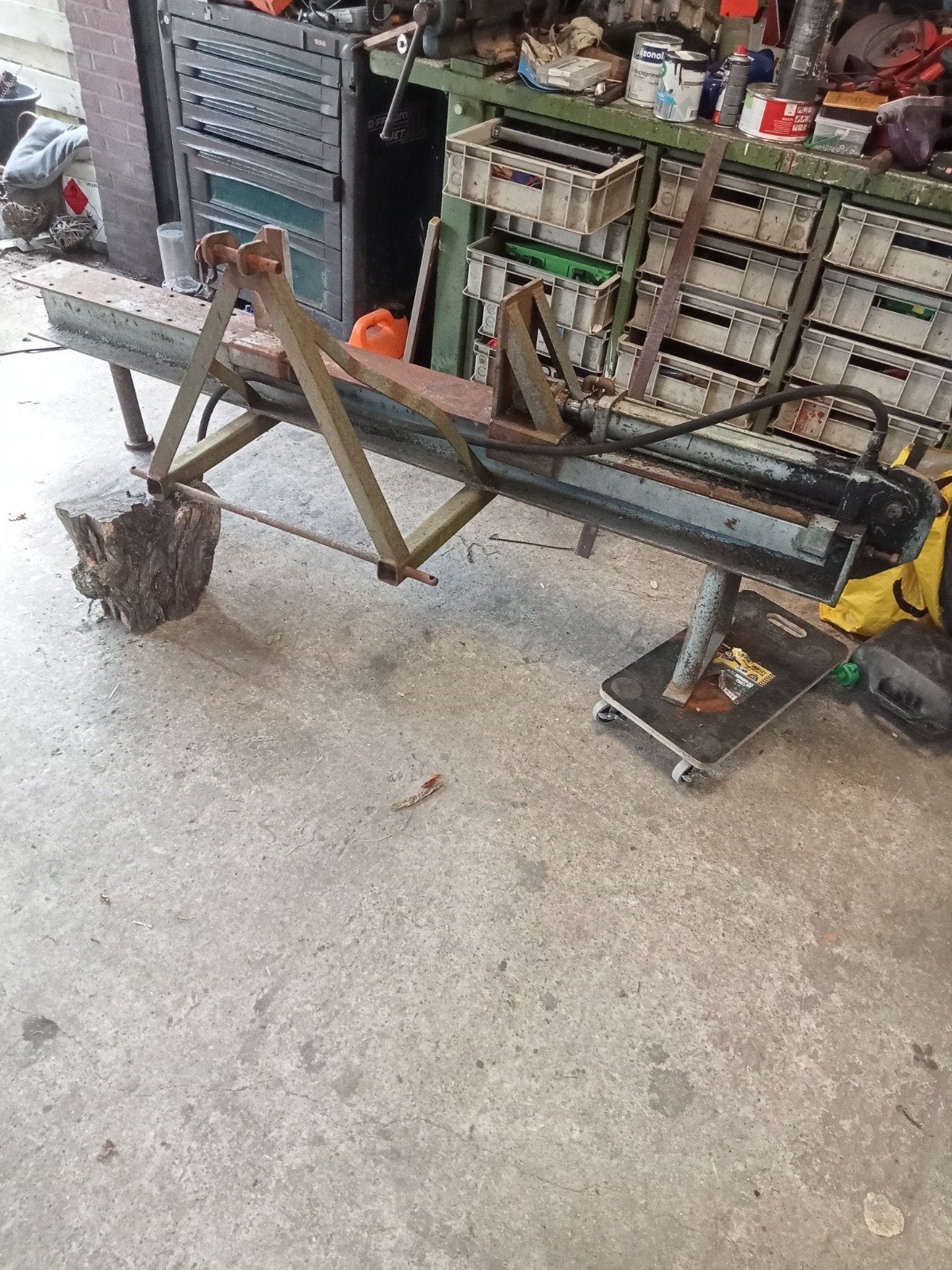 houtklover, Tuin en Terras, Kloofmachines, Ophalen, Gebruikt, Liggend