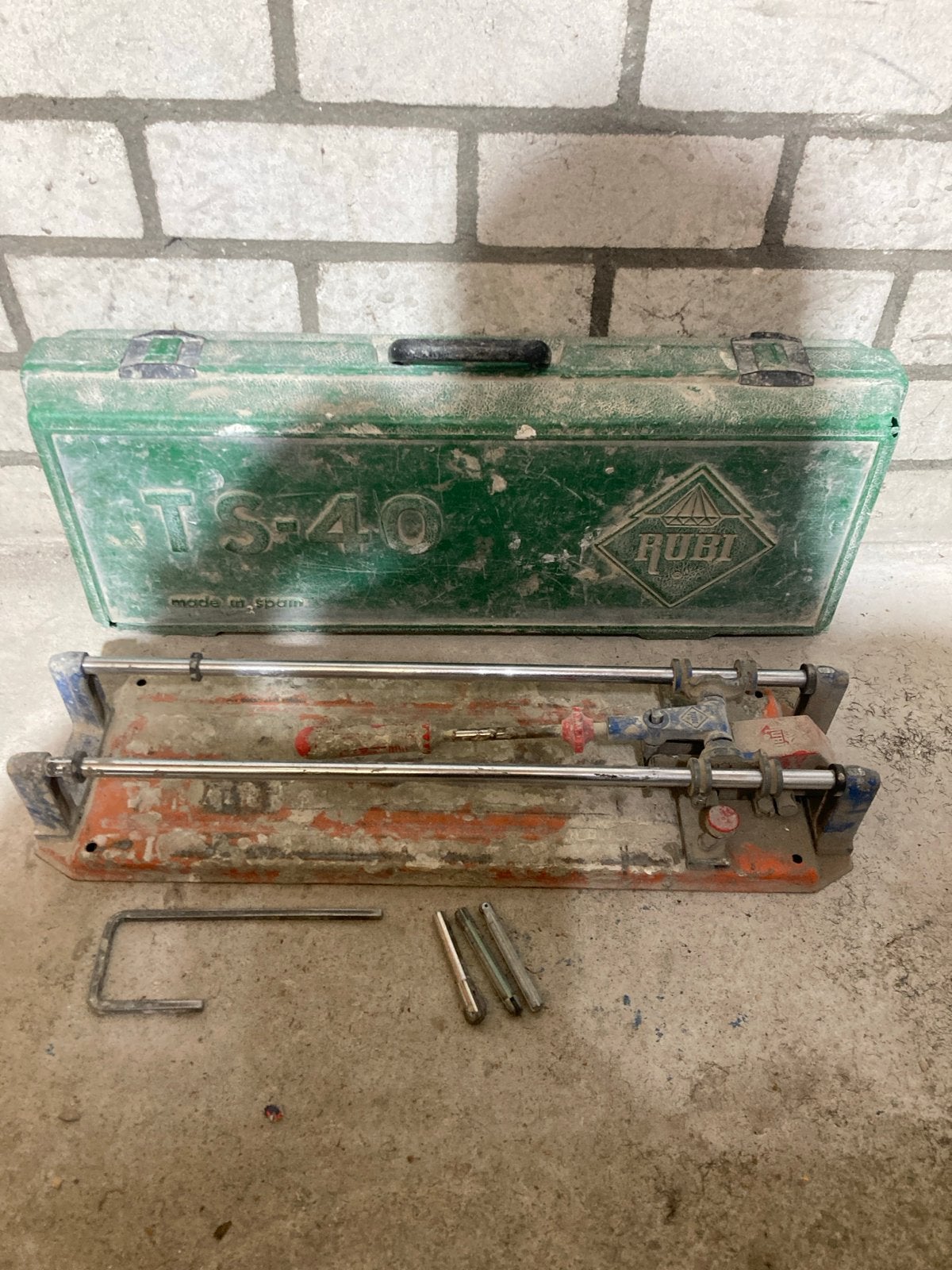 Rubi TS-40 Tegelsnijder met koffer, Ophalen of Verzenden, Gebruikt