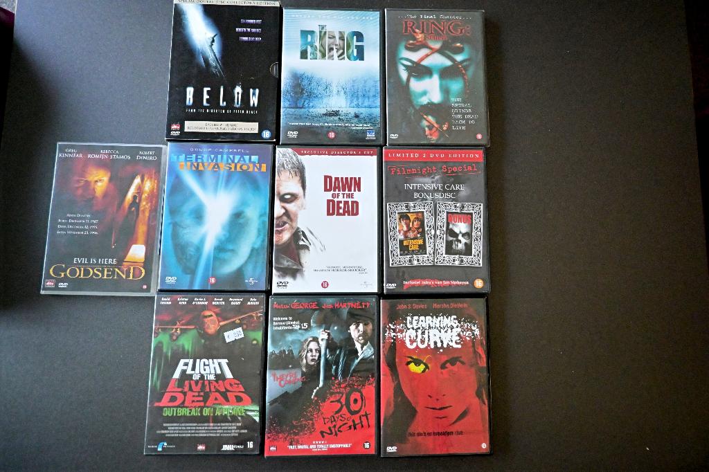 Setje Horror DVDs, Vanaf 16 jaar, Ophalen of Verzenden, Zo goed als nieuw, Gore