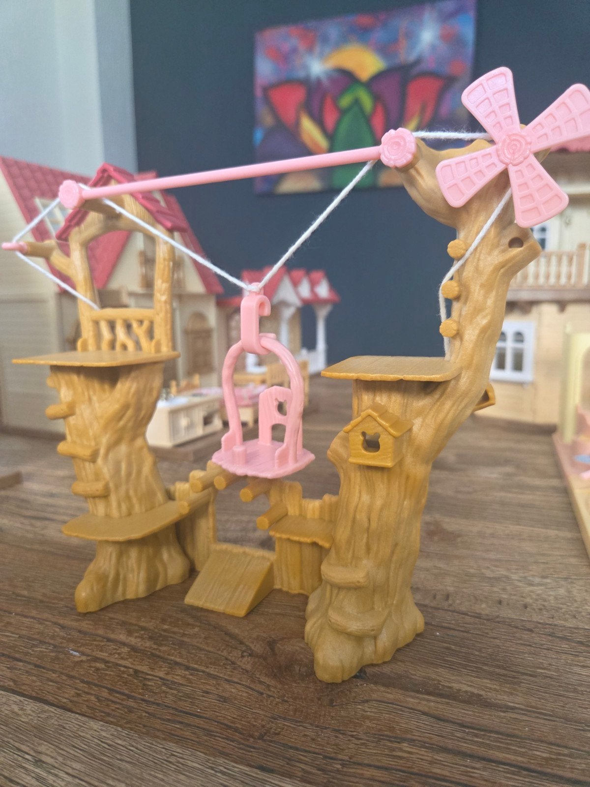 Sylvanian Families Baby Kabelbaanpark (5452) speelset., Verzamelen, Speelgoed, Ophalen, Gebruikt