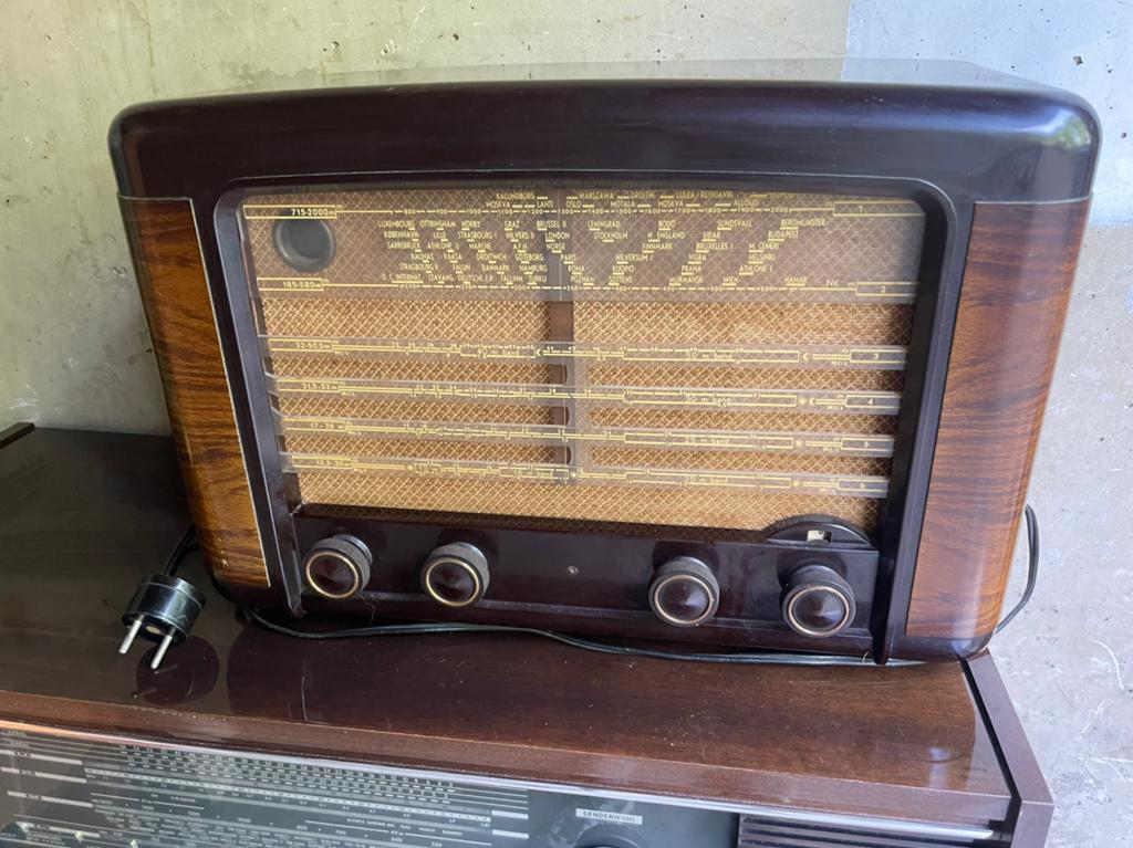 Philips BX490A buizenradio ca. 1949 (werking onbekend), Antiek en Kunst, Ophalen