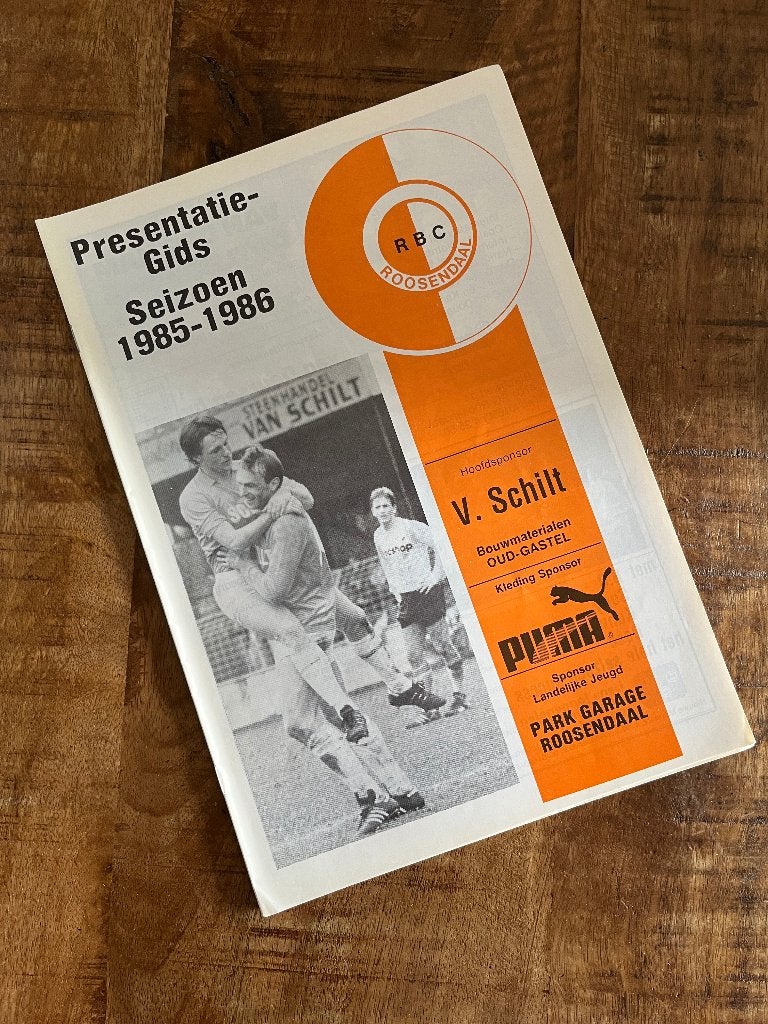 Presentatiegids RBC Roosendaal seizoen 1985-1986, Ophalen of Verzenden, Nieuw, Overige binnenlandse clubs, Boek of Tijdschrift