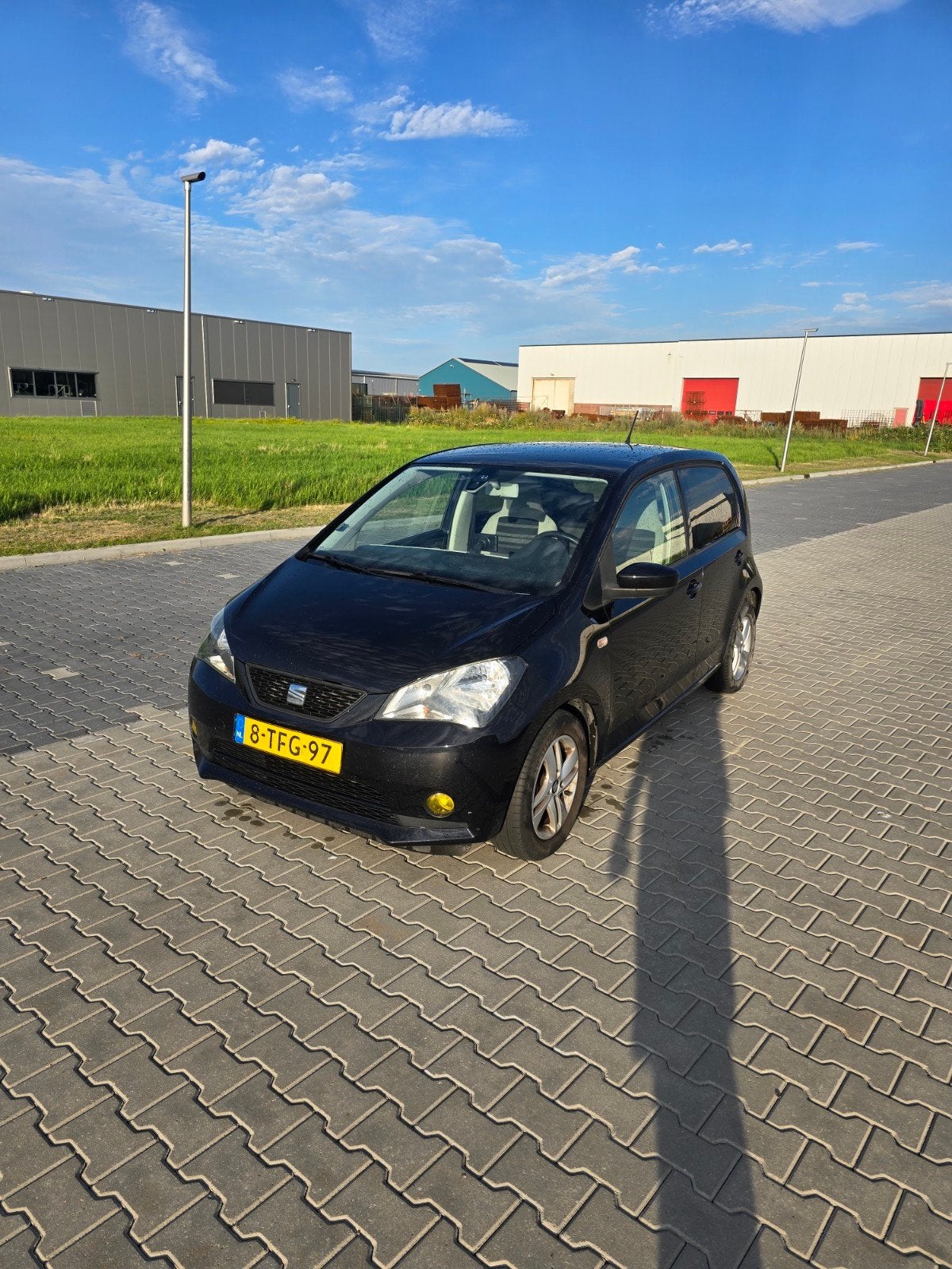 Seat Mii 1.0 44KW 2014 Zwart, Auto's, Voorwielaandrijving, 840 kg, 4 stoelen, Mii