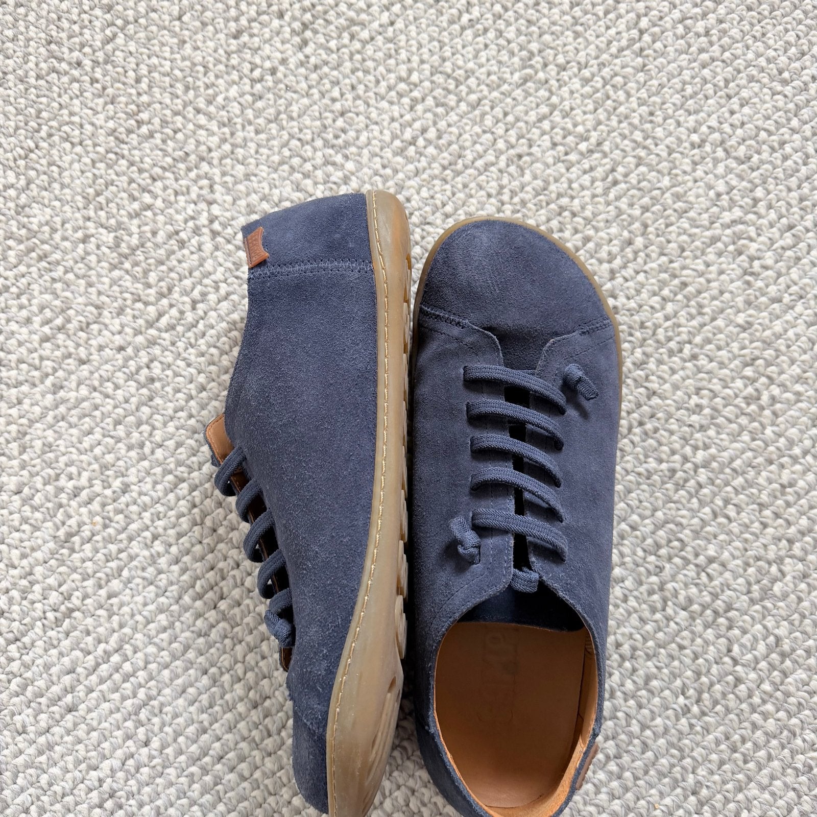 Camper blauwe suède sneakers, maat 42, Kleding | Heren, Ophalen of Verzenden, Zo goed als nieuw, Blauw, Sneakers of Gympen