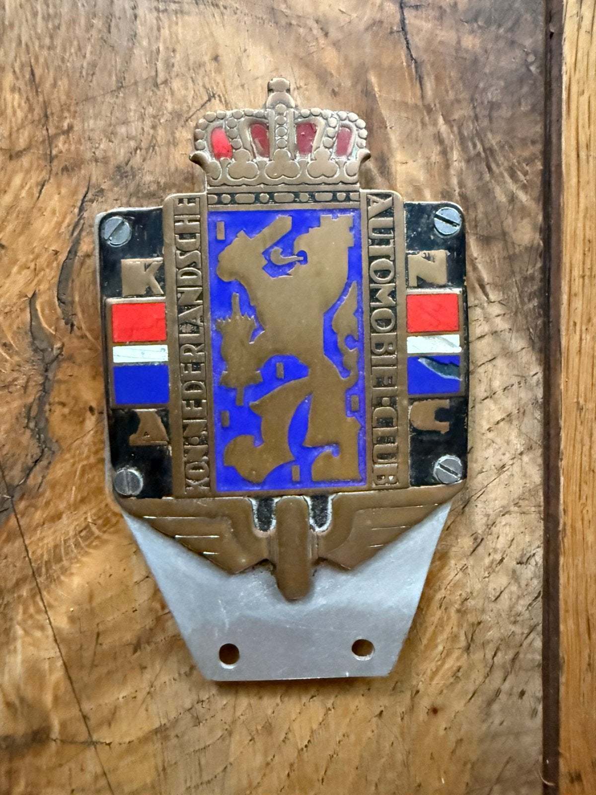 Zeer oud KNAC embleem, Ophalen of Verzenden, Zo goed als nieuw, Auto's