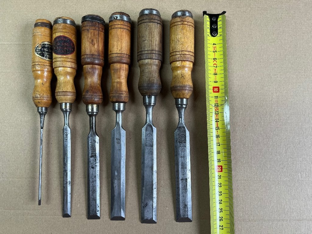 NOOITGEDAGT Houtbeitels Steekbeitels, Ophalen of Verzenden
