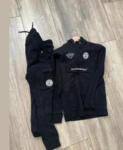 Black Bananas Zwarte Set Maat 152 Zo goed als nieuw, Kinderen en Baby's, Kinderkleding | Maat 152, Ophalen of Verzenden, Zo goed als nieuw