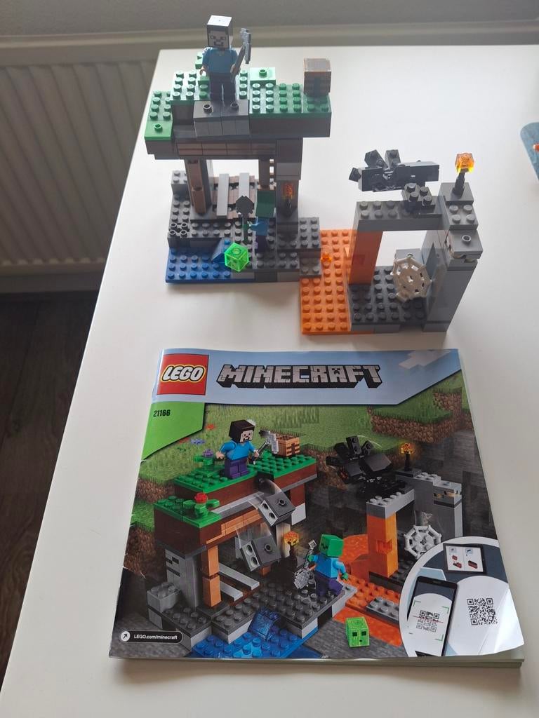 Lego Minecraft 21166 De Verlaten Mijn - Compleet met boekje, Ophalen of Verzenden