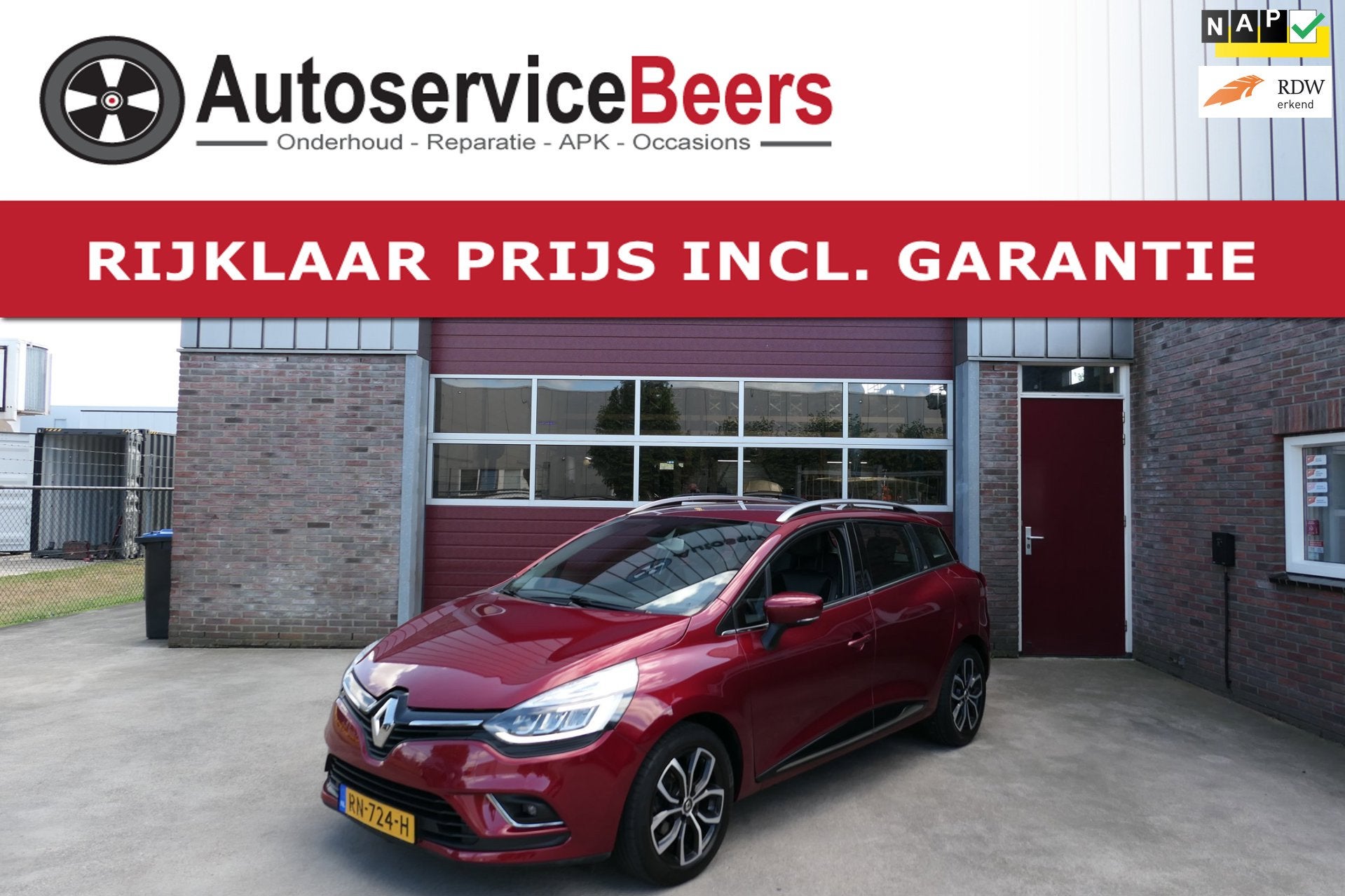 Renault Clio Estate 0.9 TCe Intens, Zeer Mooi, LMV, PDC, Nav, Auto's, Voorwielaandrijving, 898 cc, 1063 kg, Gebruikt