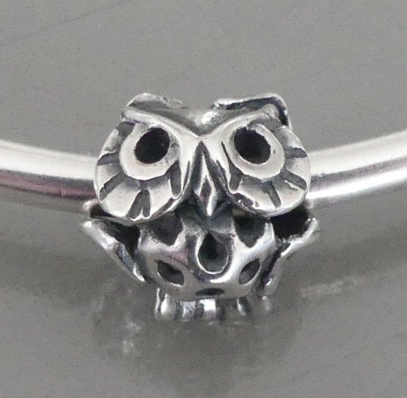 Trollbeads WIJZE UIL (ook als DRIEGATSKRAAL), Gebruikt, -, Verzenden, -