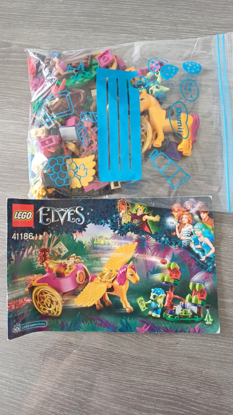 Lego Elves 41186 Azari & de Gevangenneming van de Vuurvos, Overige thema's, Lego, Ophalen of Verzenden, Zo goed als nieuw