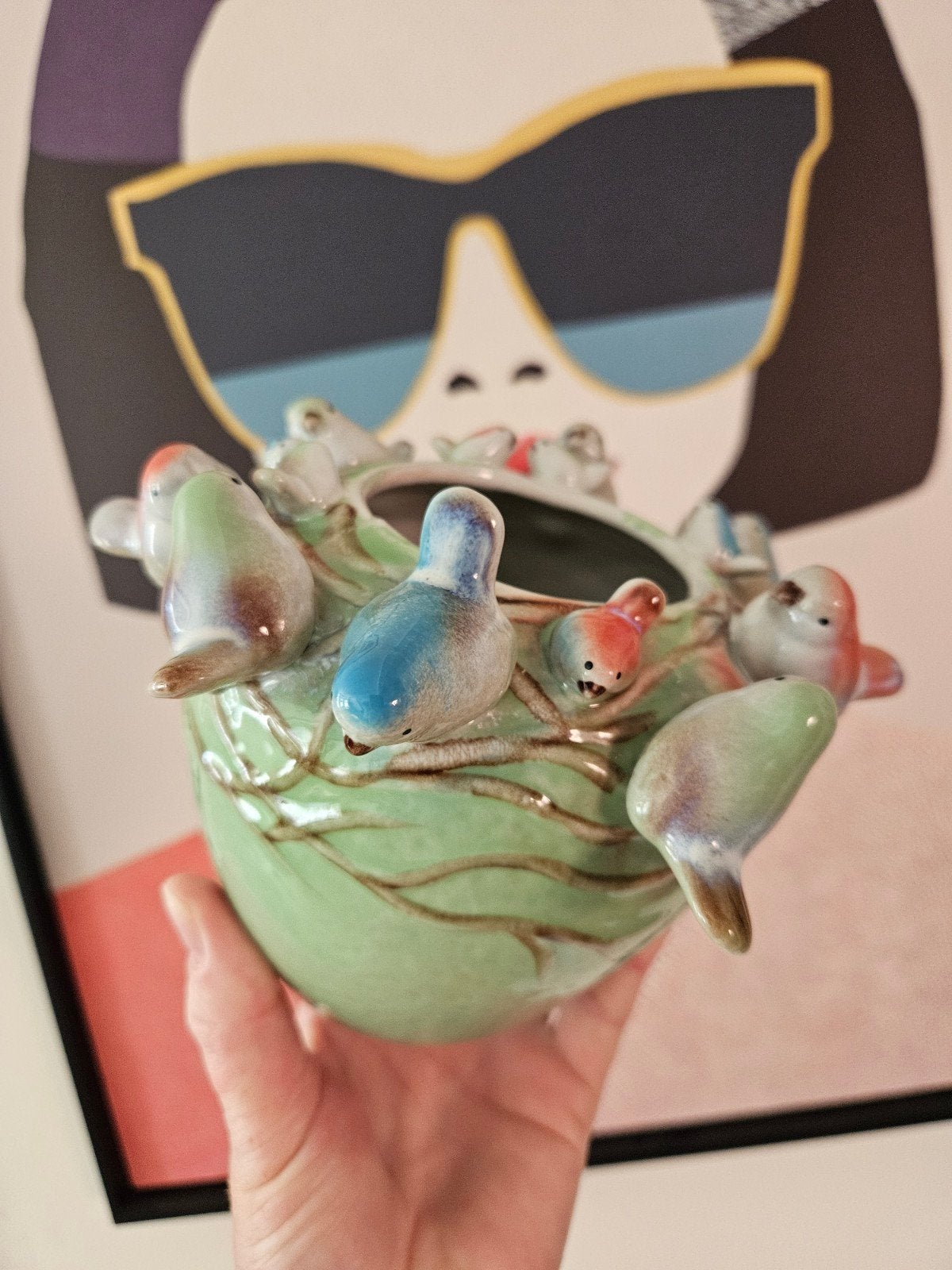 des pots vaasje, Huis en Inrichting, Woonaccessoires | Vazen, Ophalen of Verzenden, Zo goed als nieuw