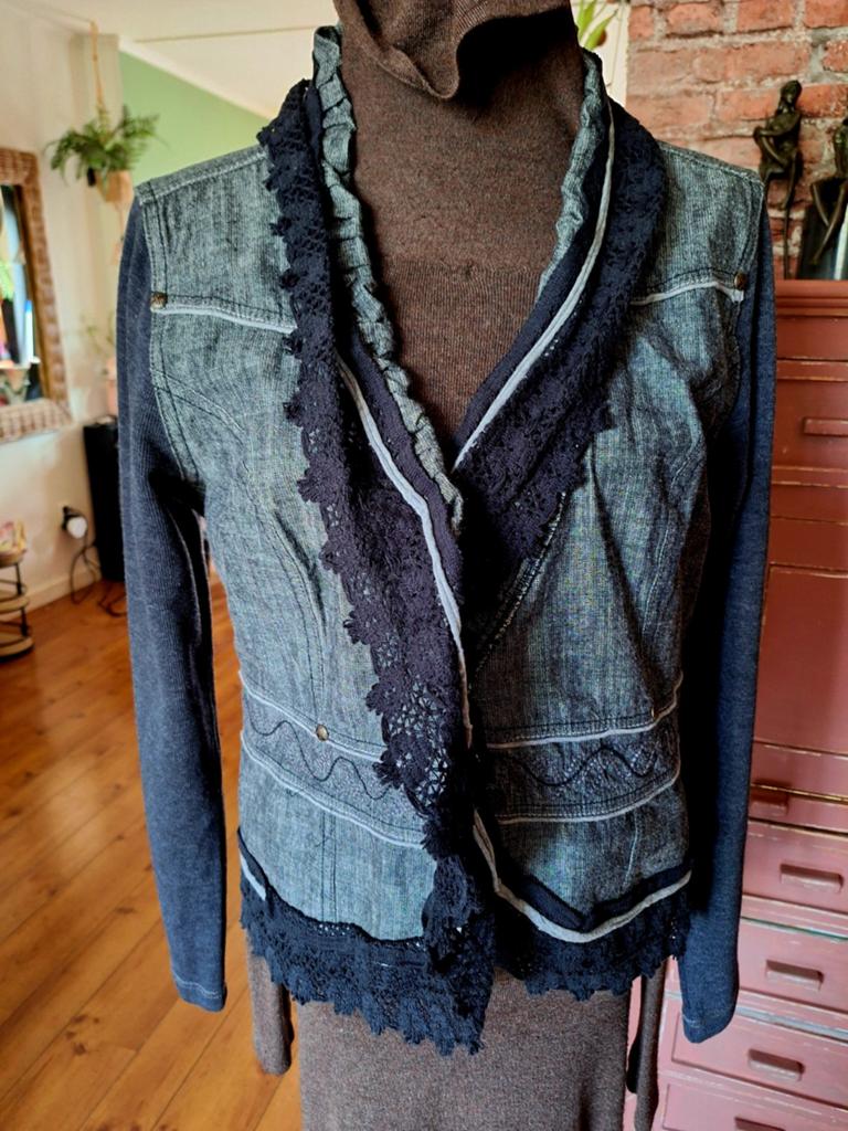 Didi jasje l xl spijkerstof, Ophalen of Verzenden, Zo goed als nieuw, Maat 46/48 (XL) of groter, Blauw