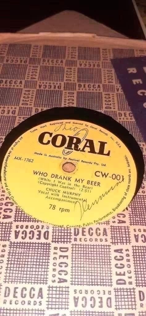 Chuck Murphy - Who Drank My Beer (78 toeren vinyl), Ophalen of Verzenden, Gebruikt, 10 inch