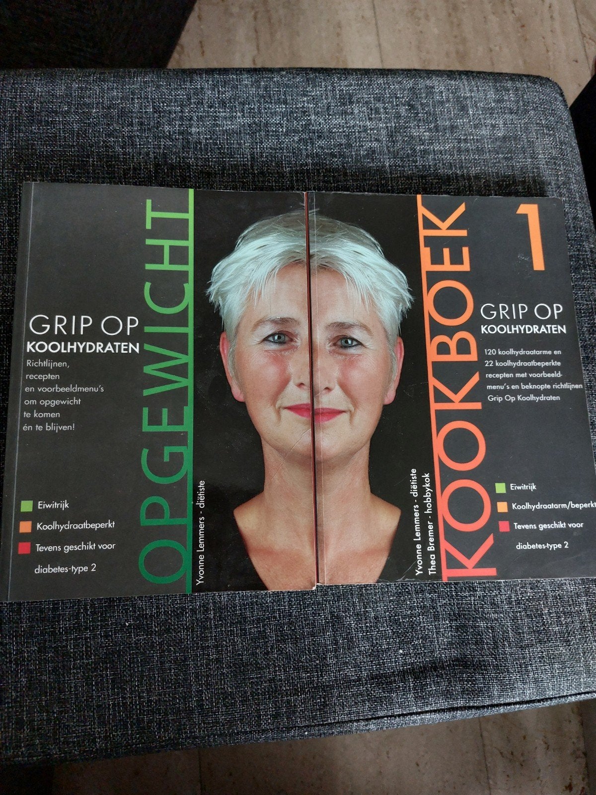 Grip op Koolhydraten Kookboek 1 & Grip op Gewicht, Hoofdgerechten, Gezond koken, Ophalen of Verzenden, Zo goed als nieuw