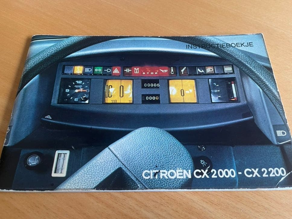 Citroen CX 2l instructie boekje  1974, Ophalen of Verzenden