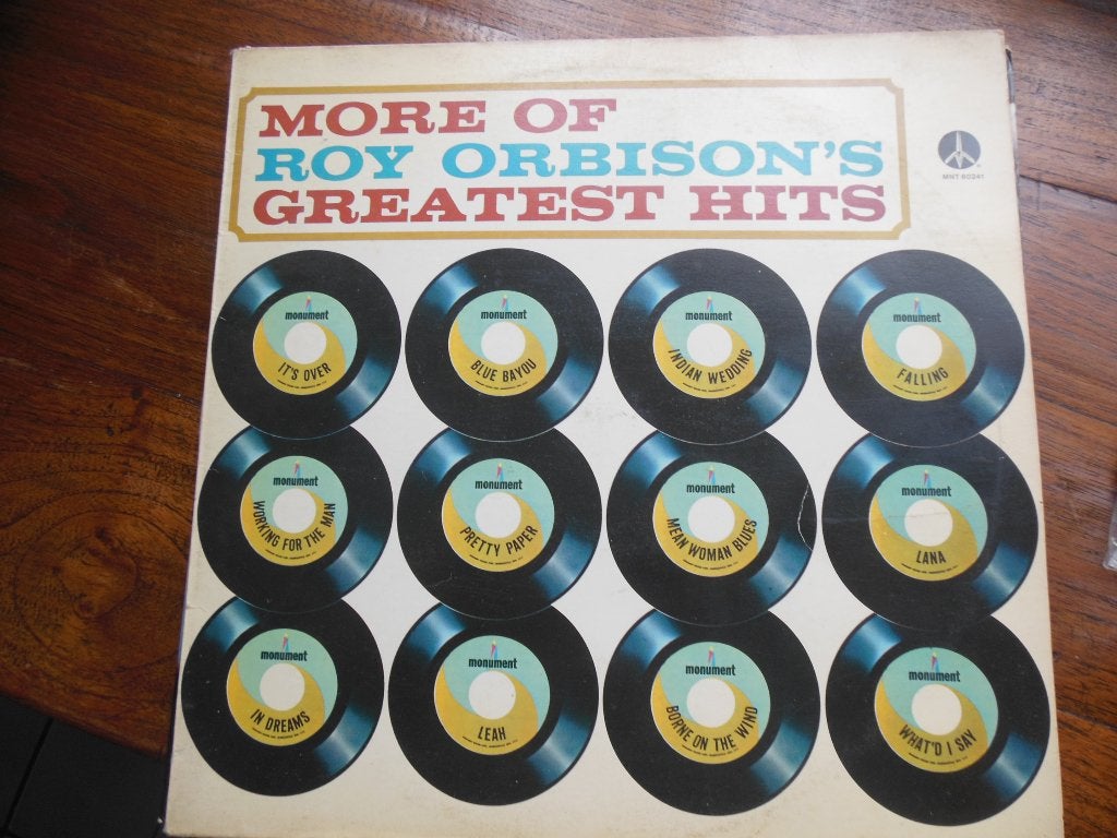 lp rock pop more of roy orbison's greatest hits vinyl record, Cd's en Dvd's, Vinyl | Rock, LP, Gebruikt, Ophalen of Verzenden