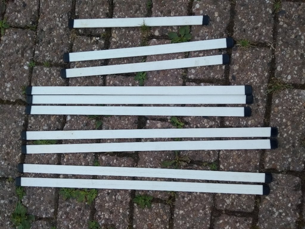 Zeillatten 24 x 2,5 mm div maten 45 - 68 cm, Ophalen of Verzenden, Gebruikt, Overige typen