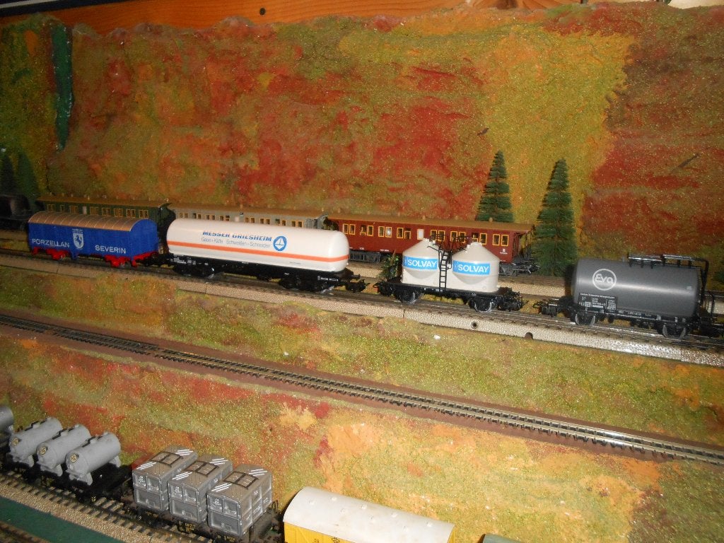 Märklin 4793 regionale goederen trein set ""WEST"" 4 wagons, Wisselstroom, Treinset, Ophalen of Verzenden, Zo goed als nieuw