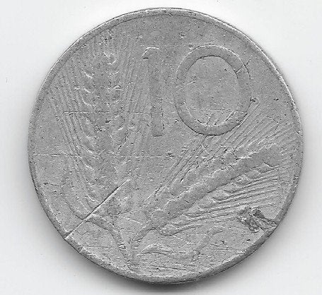 Italië 10 lire 1951 KM# 93 (1), Verzenden, Italië, Losse munt