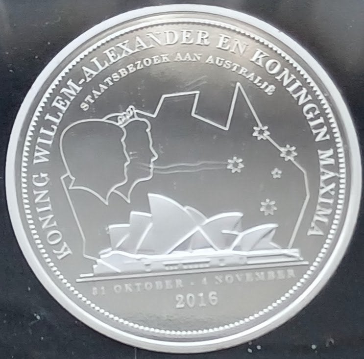 Penning STAATSBEZOEK AAN AUSTRALIË 2006 - Ons Vorstenhuis, Ophalen of Verzenden, Overige materialen, Nederland