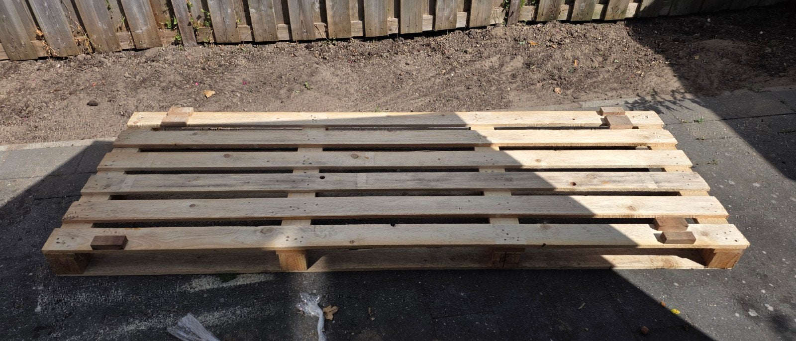 Pallet gratis af te halen 230x80, Ophalen, Zo goed als nieuw, 200 tot 250 cm, Pallet