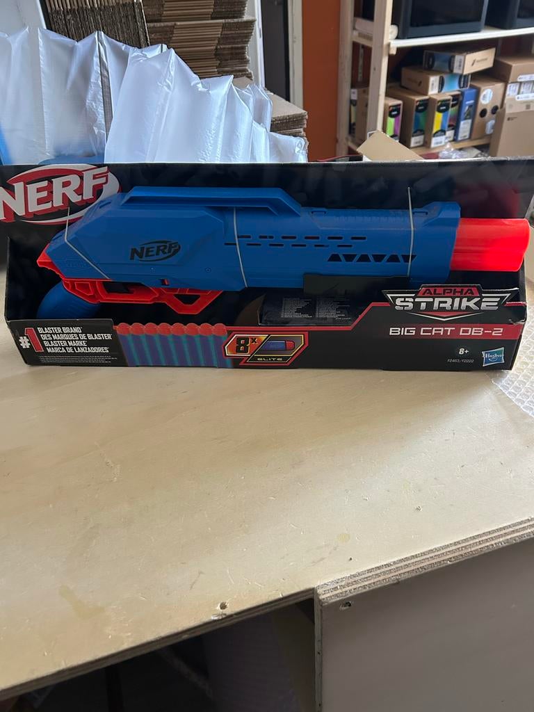 Nieuwe Nerf Alpha Strike Big Cat DB-2 Blaster, Ophalen of Verzenden, Nieuw, Jongen of Meisje