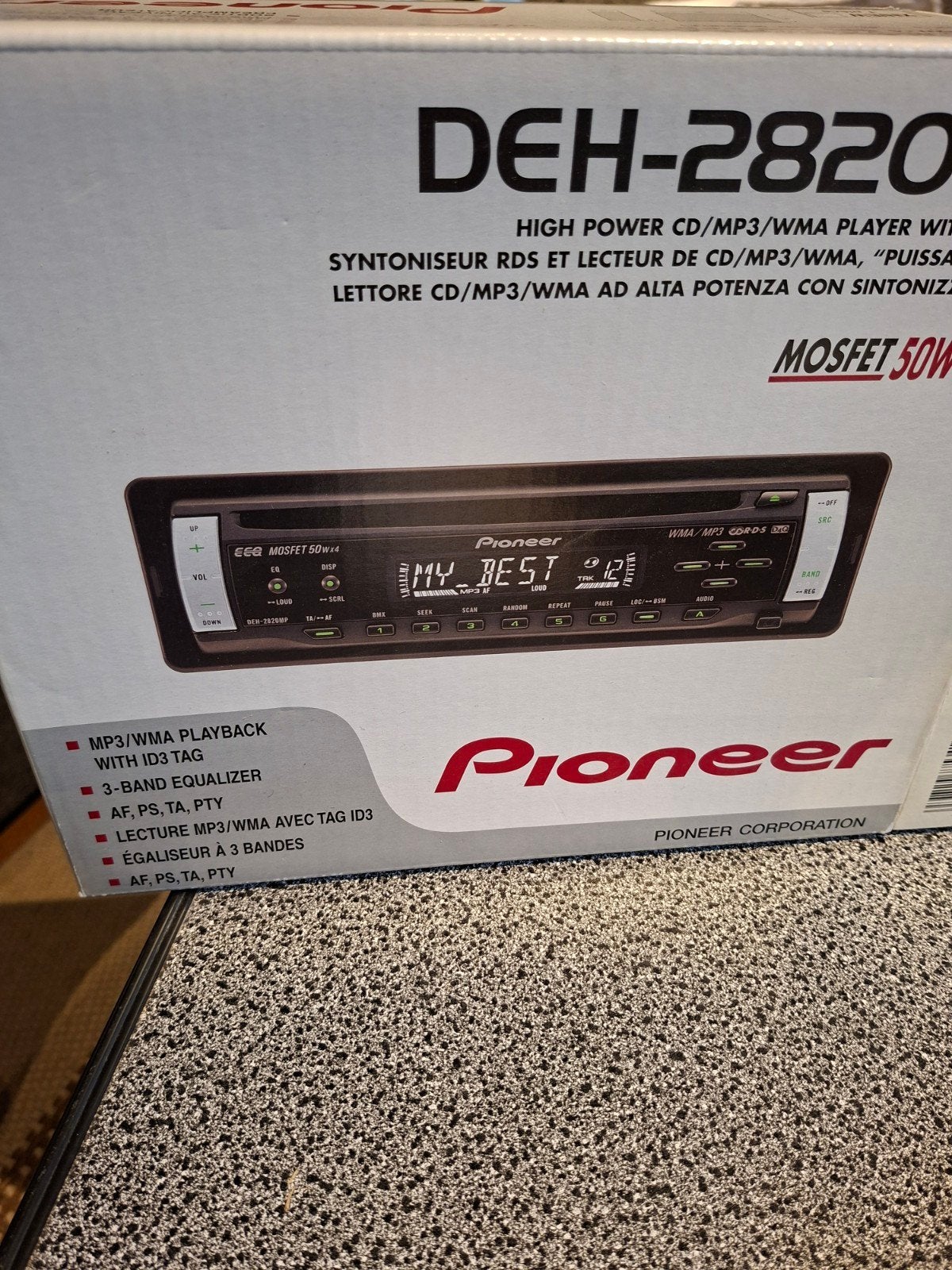 Pioneer DEH-2820MP autoradio CDspeler met afneembaar frontje, Auto diversen, Autoradio's, Ophalen, Gebruikt