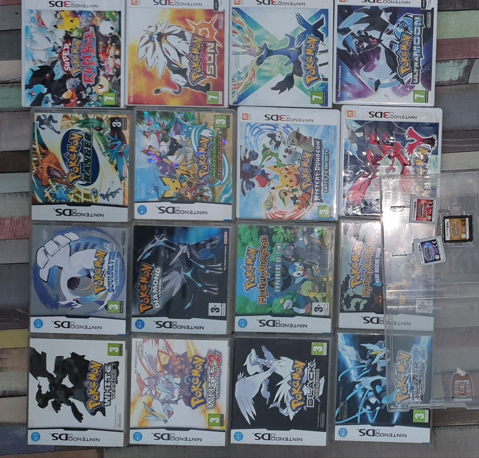 Grote collectie Pokémon DS en 3DS games - Diverse titels, Ophalen of Verzenden, Gebruikt, Meerdere kaarten
