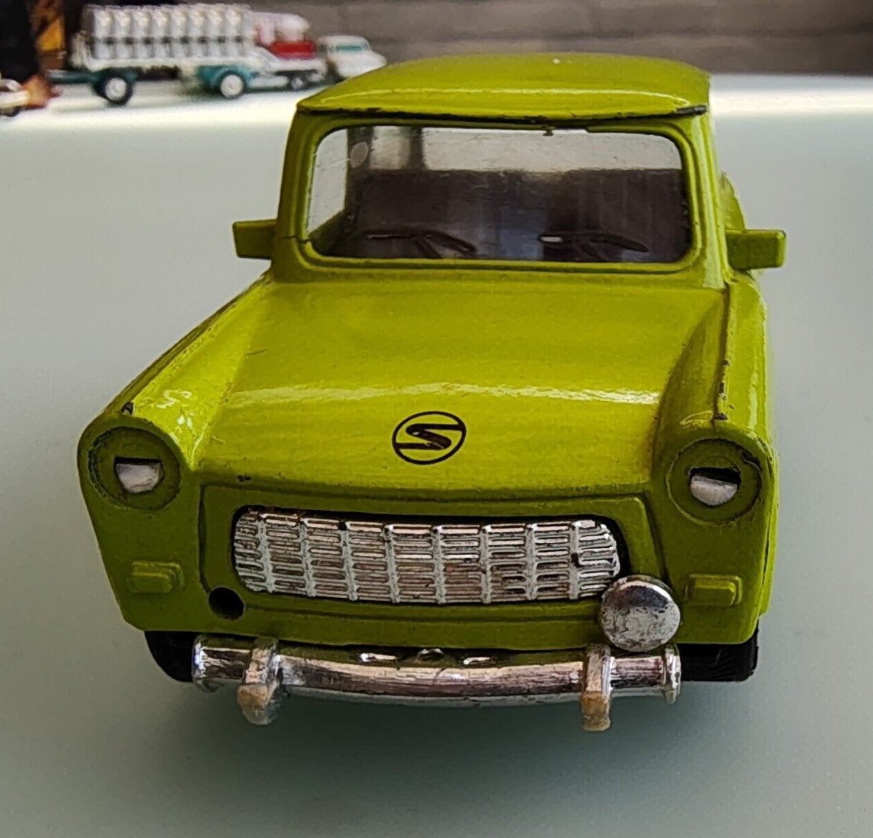 Trabant 601 Speelgoedauto - Groen- DDR- classic, Ophalen of Verzenden, Gebruikt, Auto, Overige merken