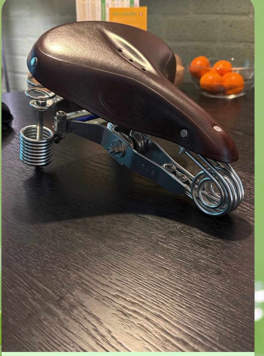 Lepper Primus zadel heren nieuwe oude voorraad d bruin leder, Ophalen of Verzenden, Bakfiets, Zadel, Leer